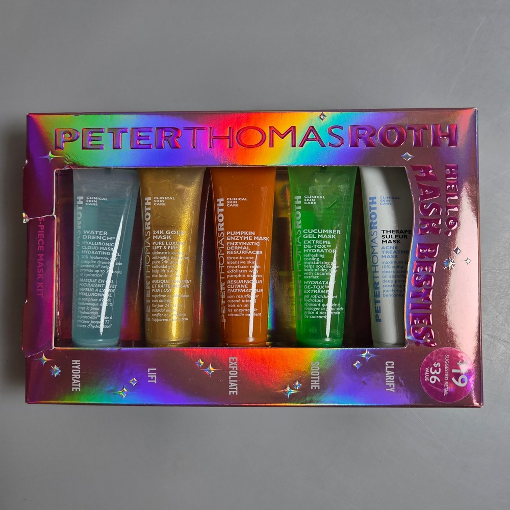Peter Thomas Roth Hello Mask Besties 5-Piece Mask Kit Hyaluronic Gold Pumpkin
